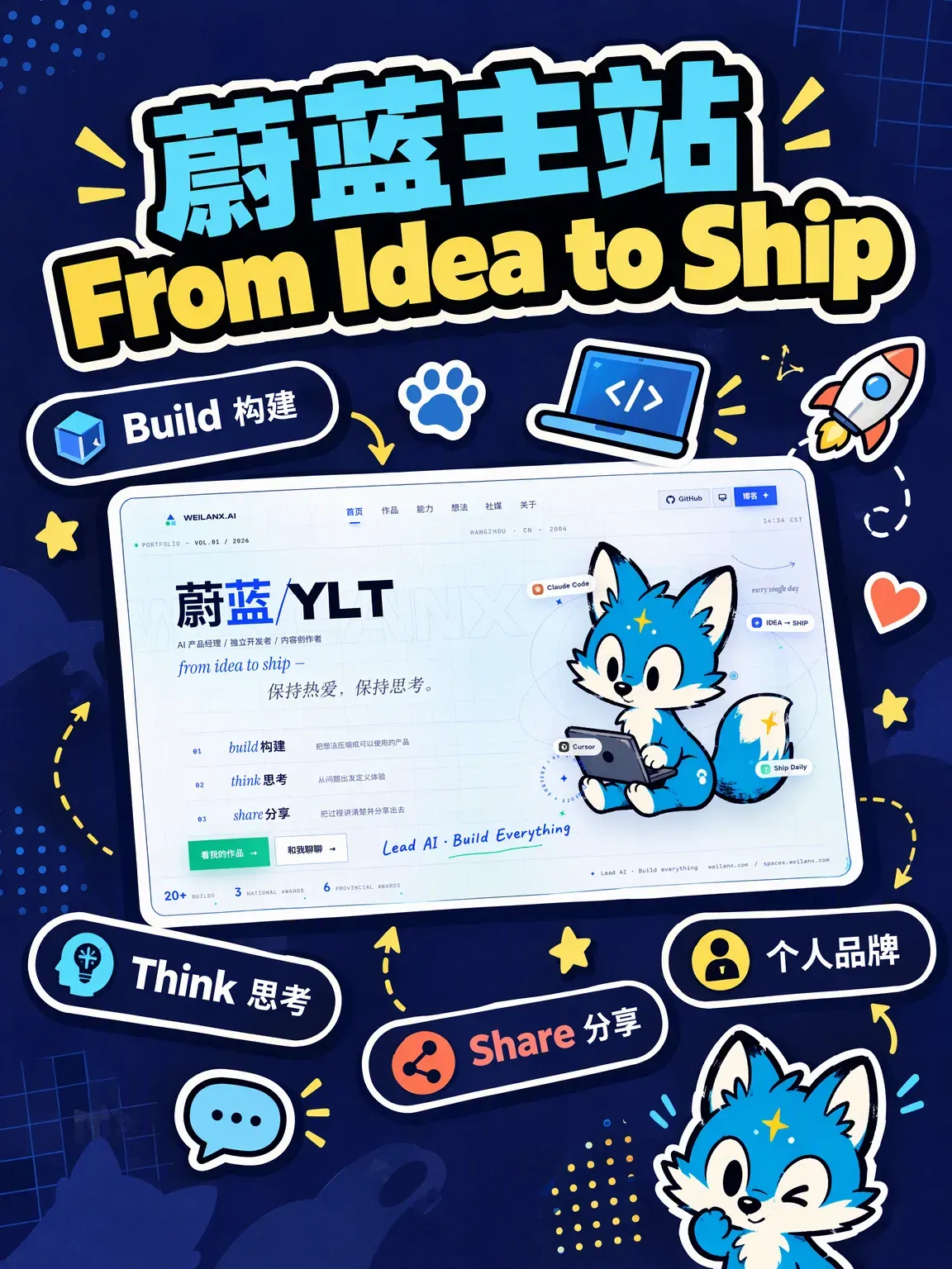 蔚蓝个人主站