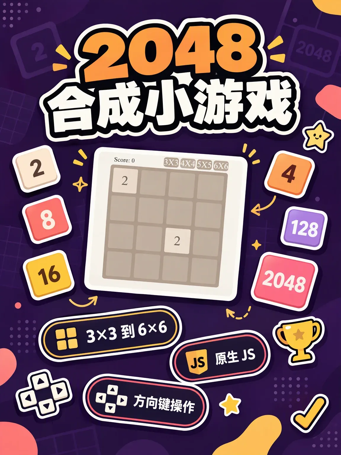 2048 小游戏